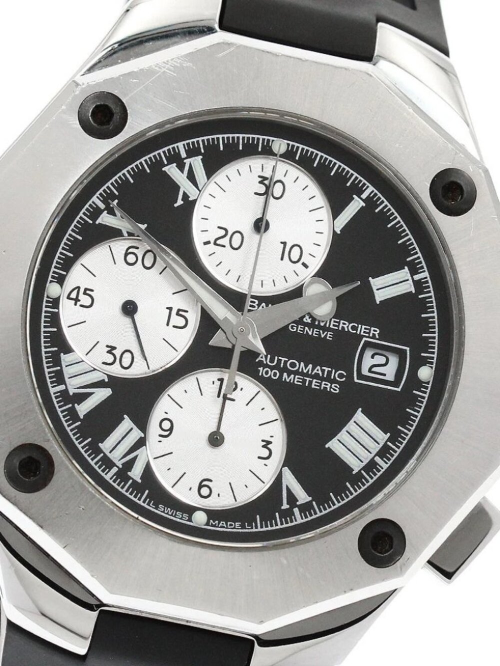 Baume & Mercier Riviera 65541 Chronograph Date black Dial Automatic Men's_949708